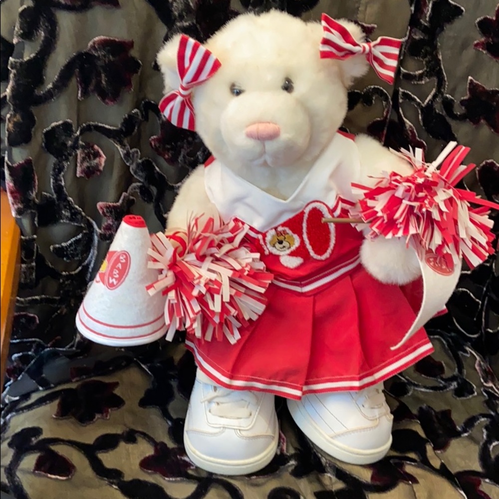 White Build a Bear Cheerleader.